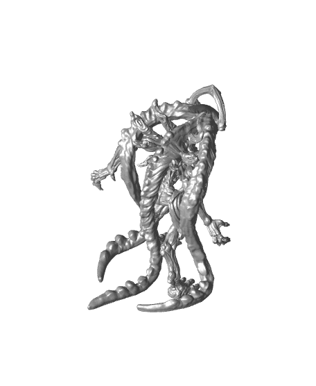 Void Hunter Tank - Creaturess from Behind the Veil - PRESUPPORTED - Illustrated and Stats - 32mm sca 3d model