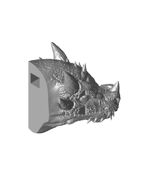 Dragon Emerging Head and Tail- Two Book Nook  3d model