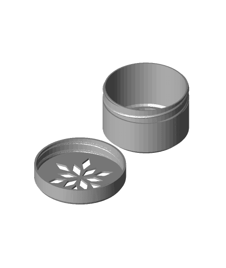 Snowflake Gem Tealight Box 3d model