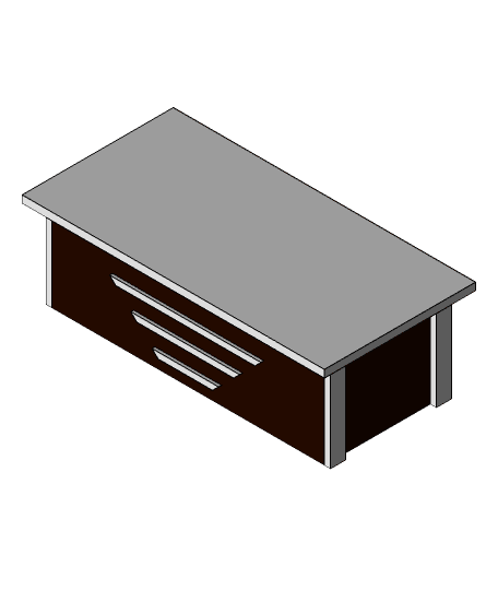 Rectangle Table 3d model