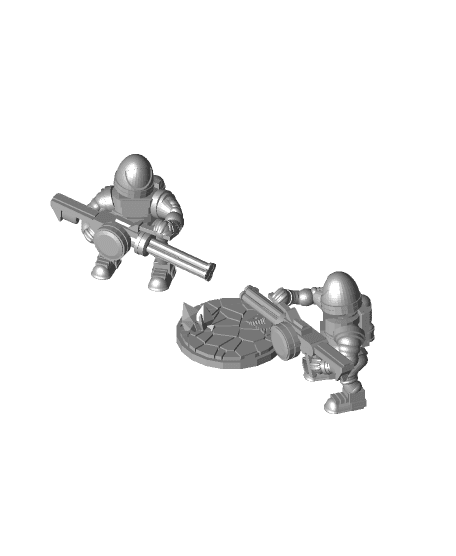 FHW: Dairr Cycling Heavy Cannon Trooper Concept 3d model