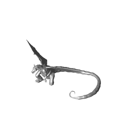 2nd Ed AD&D Topaz Dragon 3d model