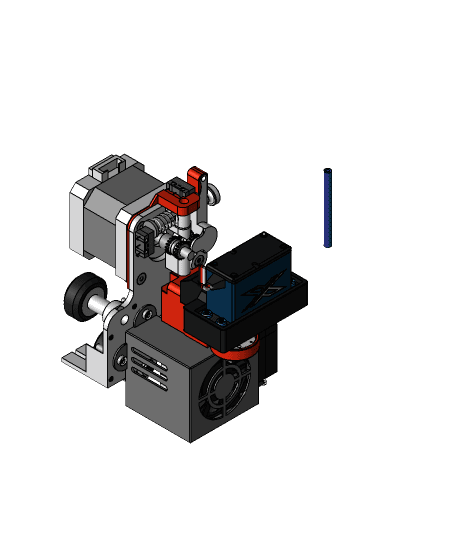 Filament Cutter for Ender-3 Microswiss Extruder 3d model