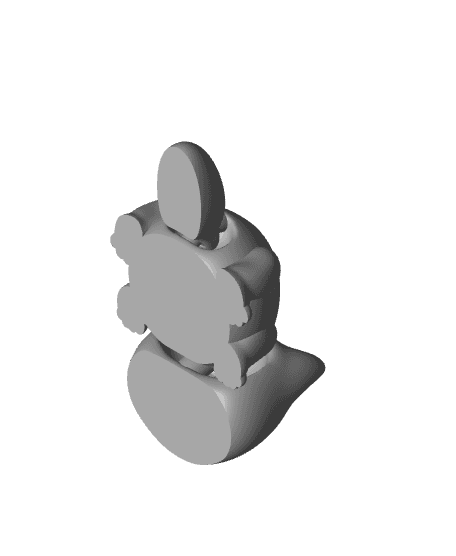 Potato the Cat Keychain 3d model