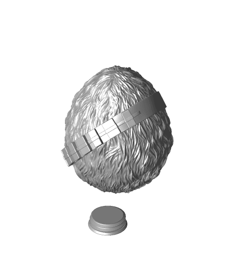 Chewbacca Egg Container 3d model