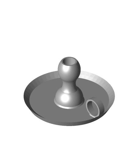 vintage_candle_stick_holder.stl 3d model