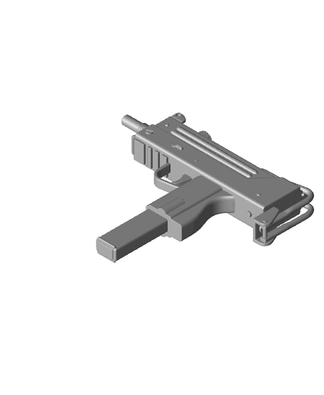 Mac10 submachine gun 3d model