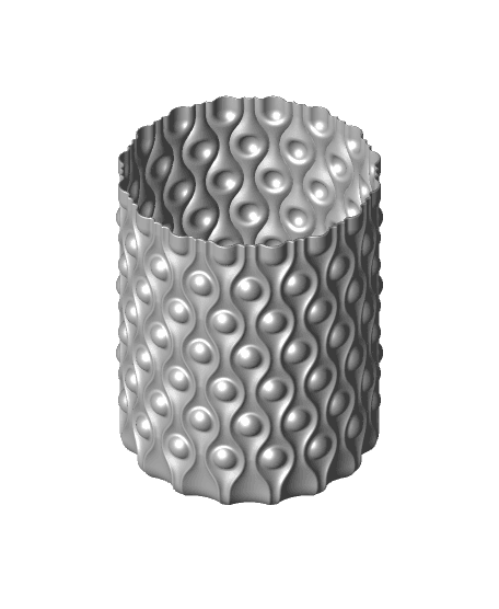 WAVE PATTERN VASE 4 3d model