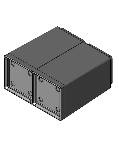 Gridfinity 1x2 Tall Risers 3d model