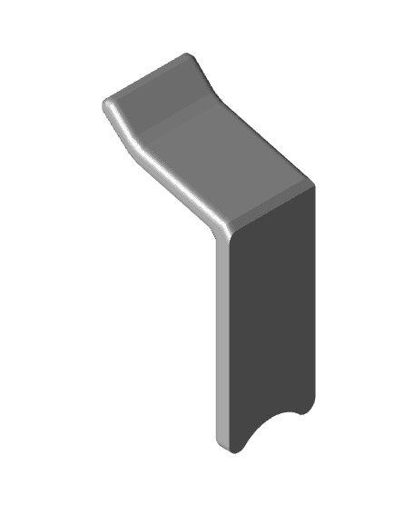 Hat Hanger Hook (Command Poster Strip Size) 3d model