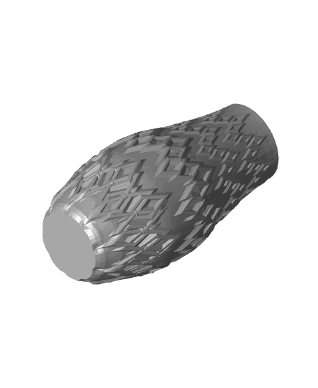 Diamond Ornament Vases - 3 Designs 3d model