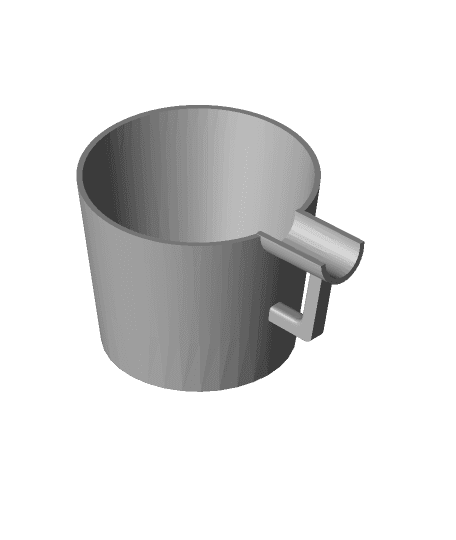 Pot for shaving cream 3d model