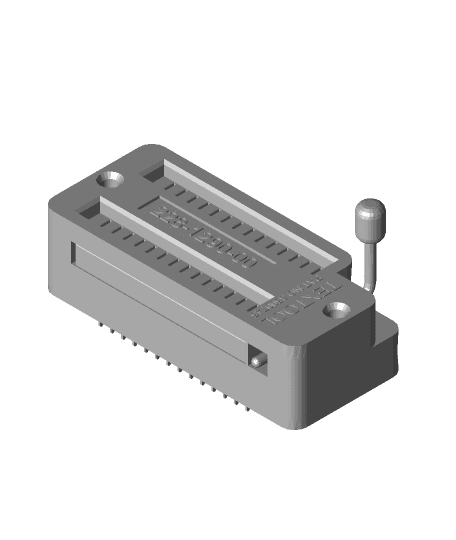 Textool ZIF 28 DIP sockets.stl 3d model