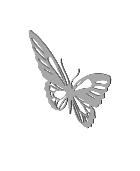 Garden Butterfly wall art insect wall decor 3d model