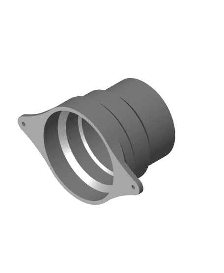 DELACK Enclosure 4-Inch Ventilation Duct Mount 3d model