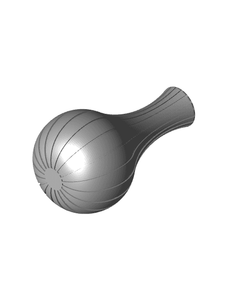 Bulbous Flower Vase 3d model