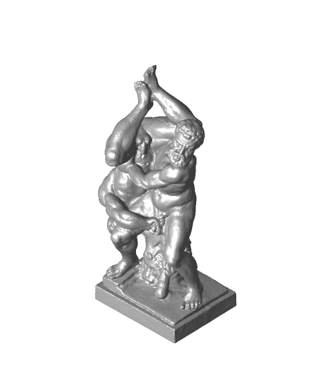 Hercules and Diomedes Sculpture 3d model