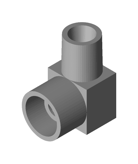 low profile 90 degrees tire valve adapter 3d model