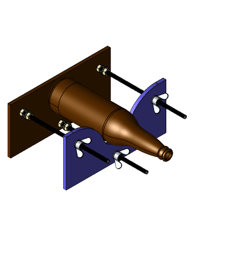 DIY bottle cutting jig - Turn Bottles Into Drinking Glasses  3d model