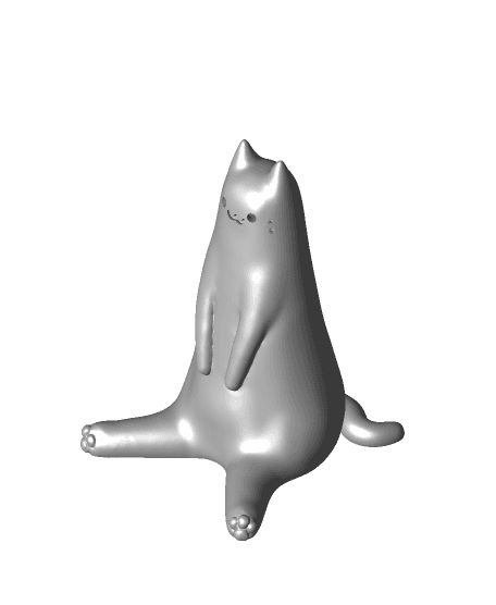 Sitting Cat Desk Decor 3d model