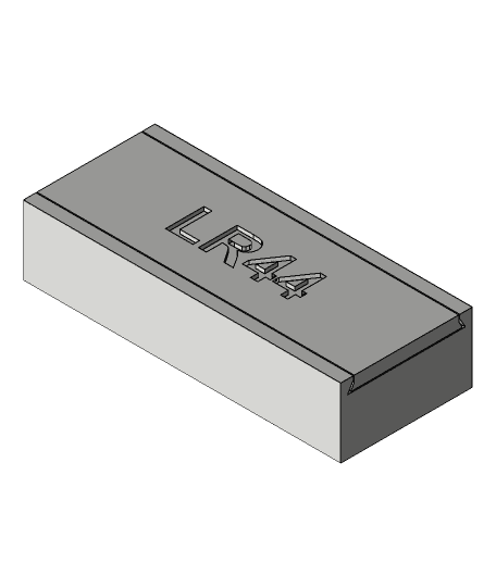 LR44- 20 Cells Storage Box.step 3d model