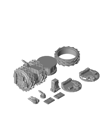 FHW Ratheen Duel Wheel Transport  3d model