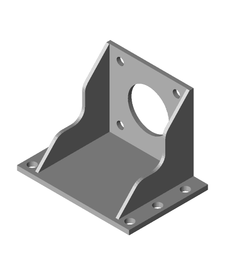 SV01 E3D Titan Extruder Stepper Mount (4mm offset) 3d model