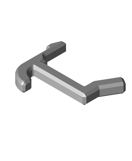 EZPZ Pegboard Hook // 5mm Hook 3d model