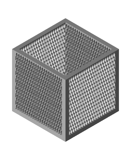 Square Pencil/Pen Cup.stl 3d model