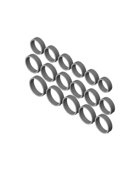 Ring sizer set with labels.stl 3d model