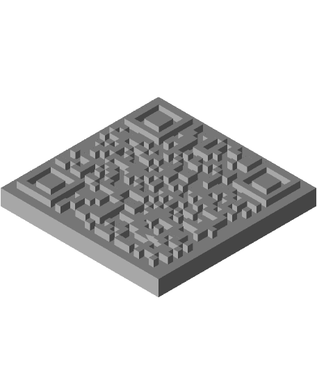 Rick Roll QR Code Block 3d model