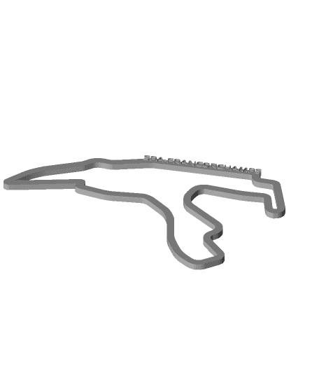 Spa-Francorchamps circuit with F1 typography 3d model