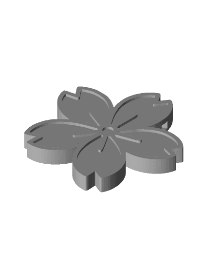 Sakura (Cherry Blossom) Keychain 3d model