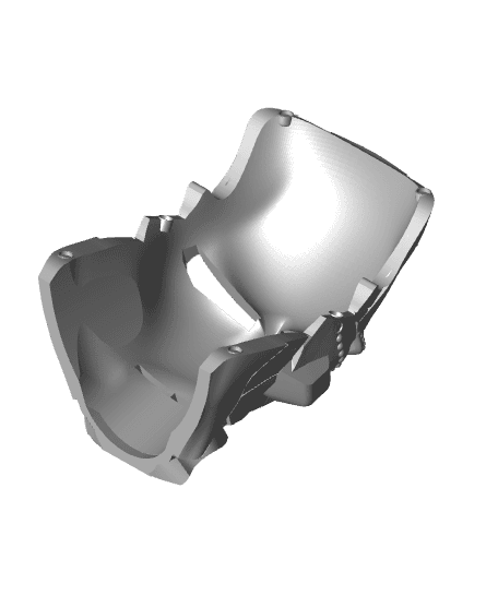 Iron Doom 2 Piece Helmet 3d model