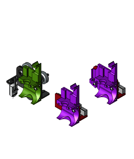 Filament-Cutter for Ender-3 (E3D-V6 Hotend) new Options 3d model