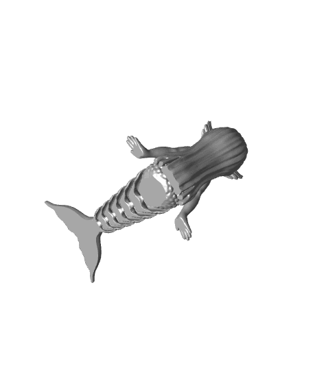 Chibi Mermaid 3d model