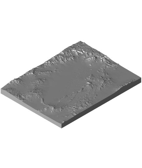 Nevada test site larger area 3d model