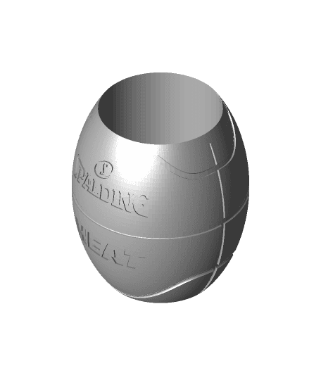 Basketball Koozie Heat.stl 3d model