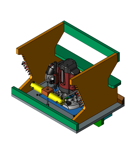 DIY router table 3d model