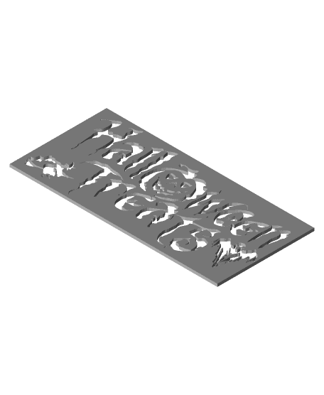 Halloween Sign 3d model