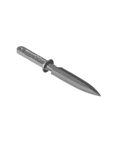 Metal Gear Rising Heat Blade Throwing Knife 3d model