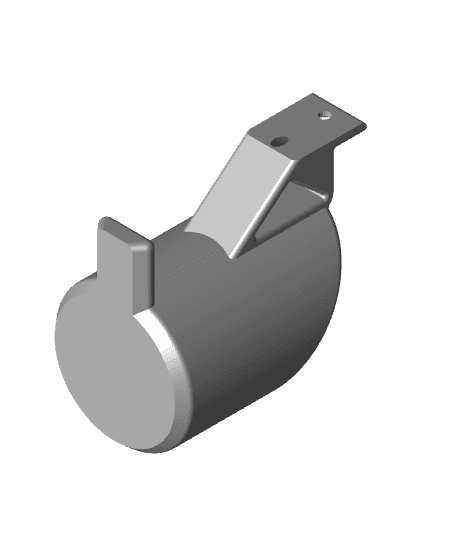 Wall Mount for Cans/Cylinders (57mm).stl 3d model