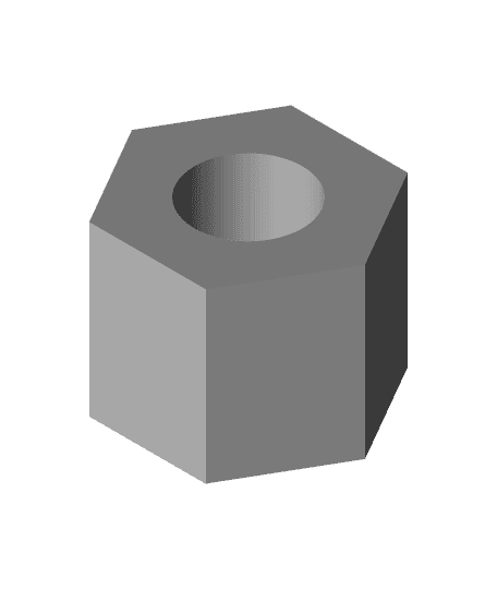 M3 hexagonal Spacer 5mm length.stl 3d model