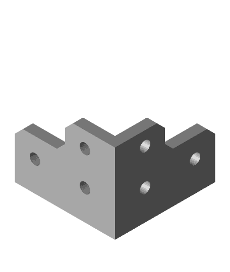 Corner bracket for 2020 section.stl 3d model