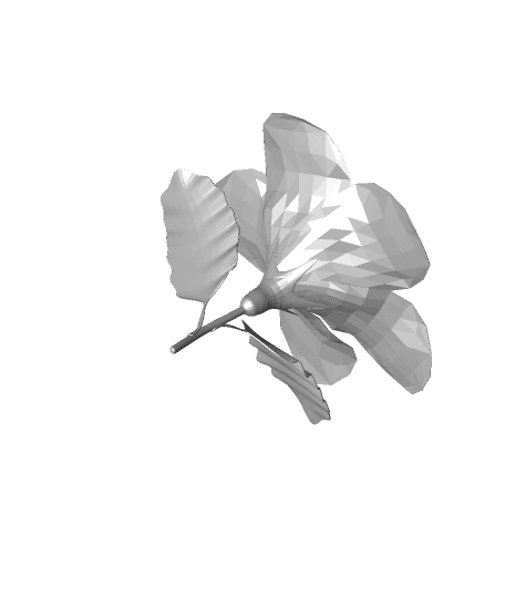 Hibiscus 3d model