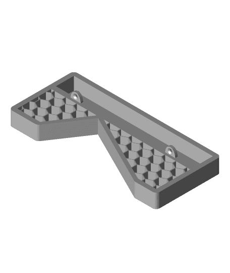 Computer Monitor Stand heavy duty shelf legs feet honeycomb 3d model