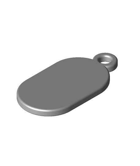 Blank Key Fob 3d model