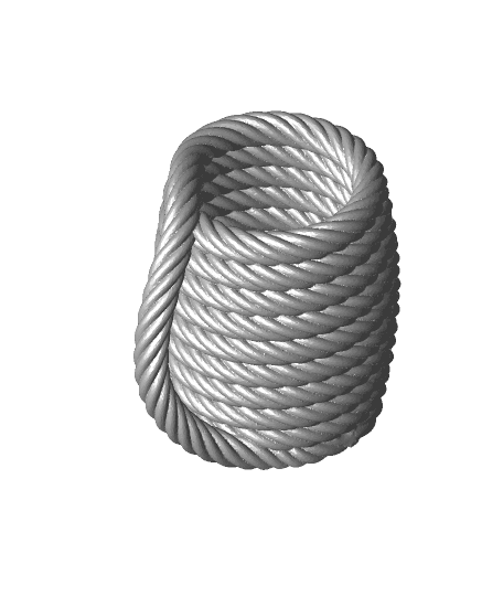 Coiled Rope Mug 3d model