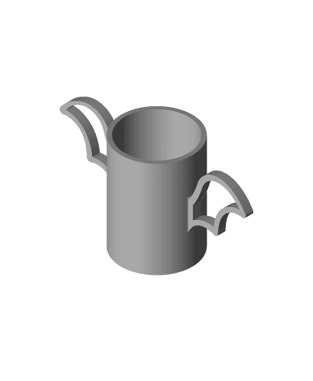 Simple Bat Coozie 3d model