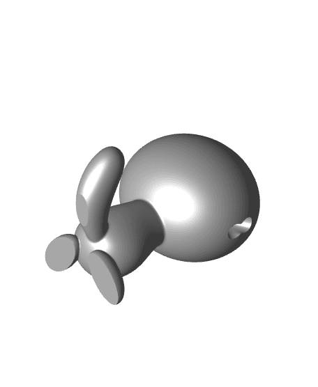 Standing Paldean Wooper - Multipart 3d model